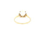 14ct yellow gold cultured pearl and diamond dress ring